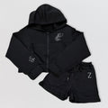 Aquarius Zodiac Crop Hoodie & Shorts Set - Women's Loungewear