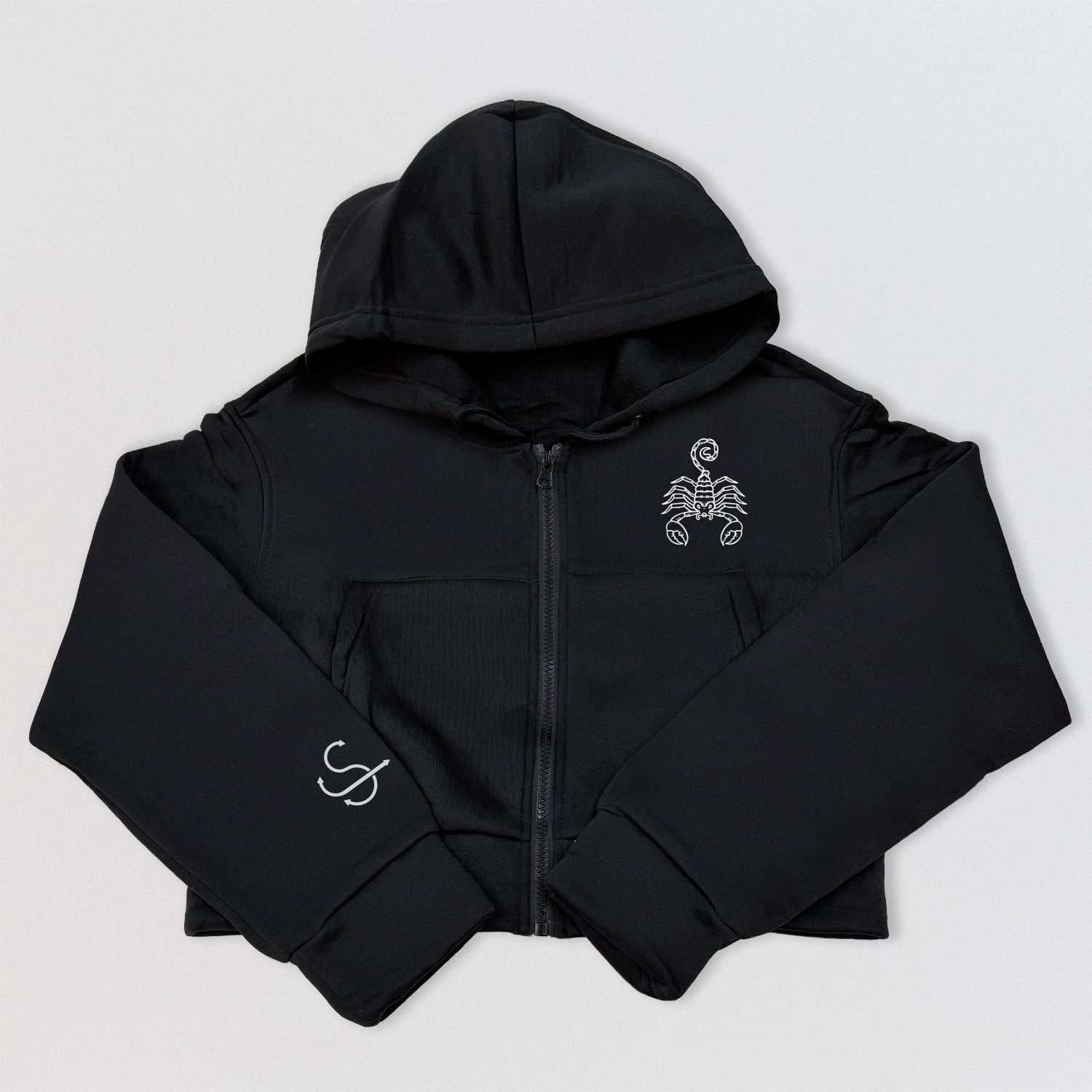Scorpio Zodiac Crop Hoodie & Shorts Set - Women's Loungewear